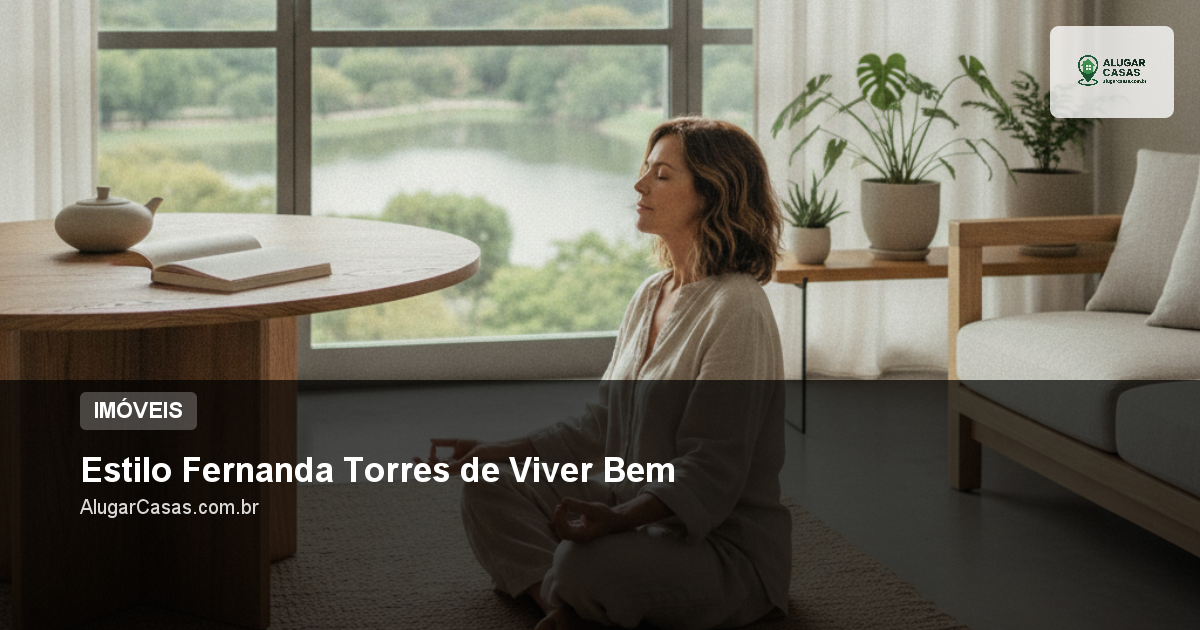 Estilo Fernanda Torres de Viver Bem